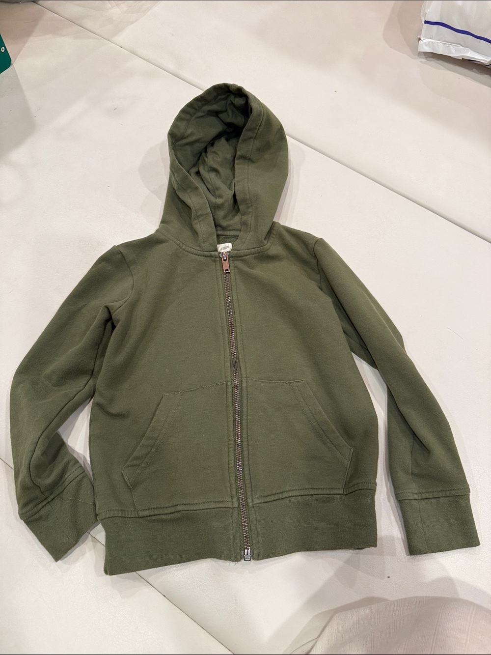 Tucker and Tate Olive Green Zip-Up Hoodie